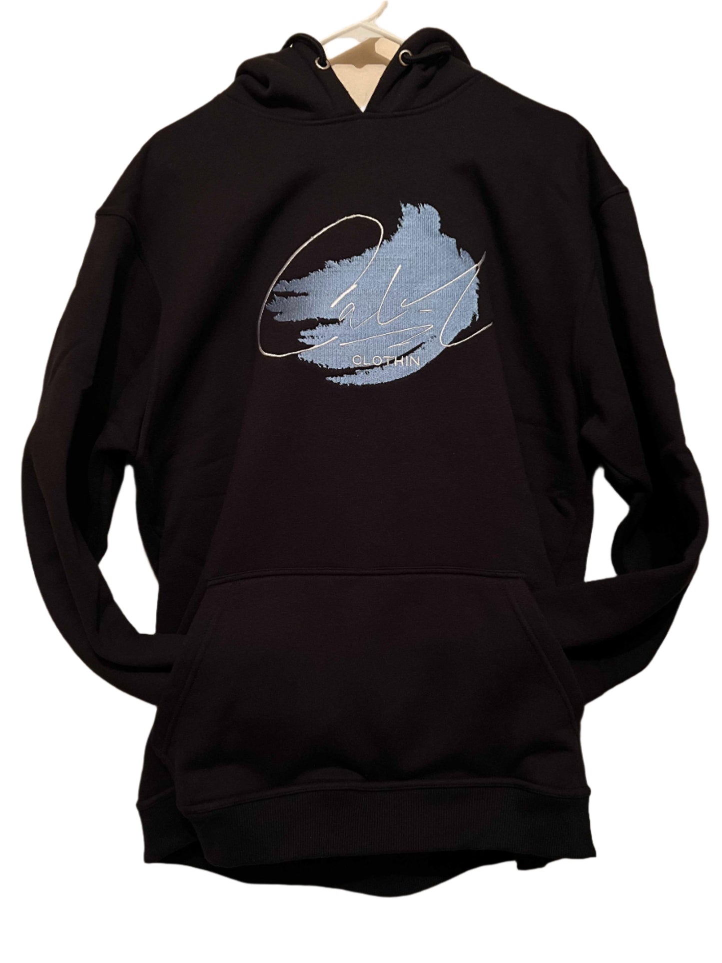 Cal-L Tracksuite (Black with Blue Print)