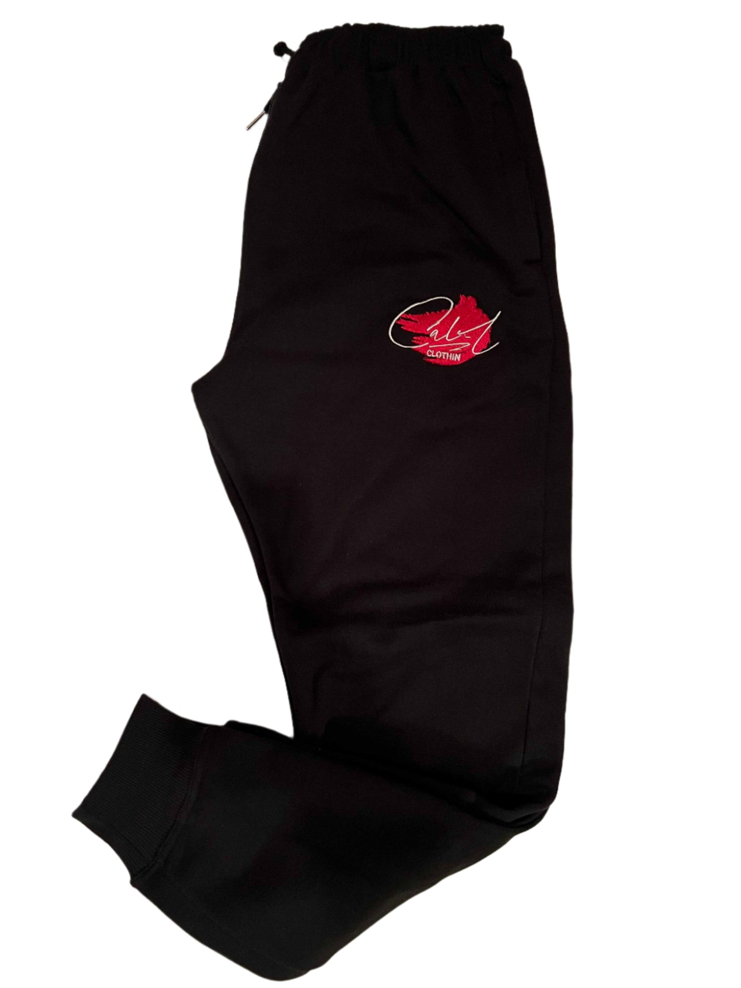 Cal-L Tracksuite (Black With Red Print)