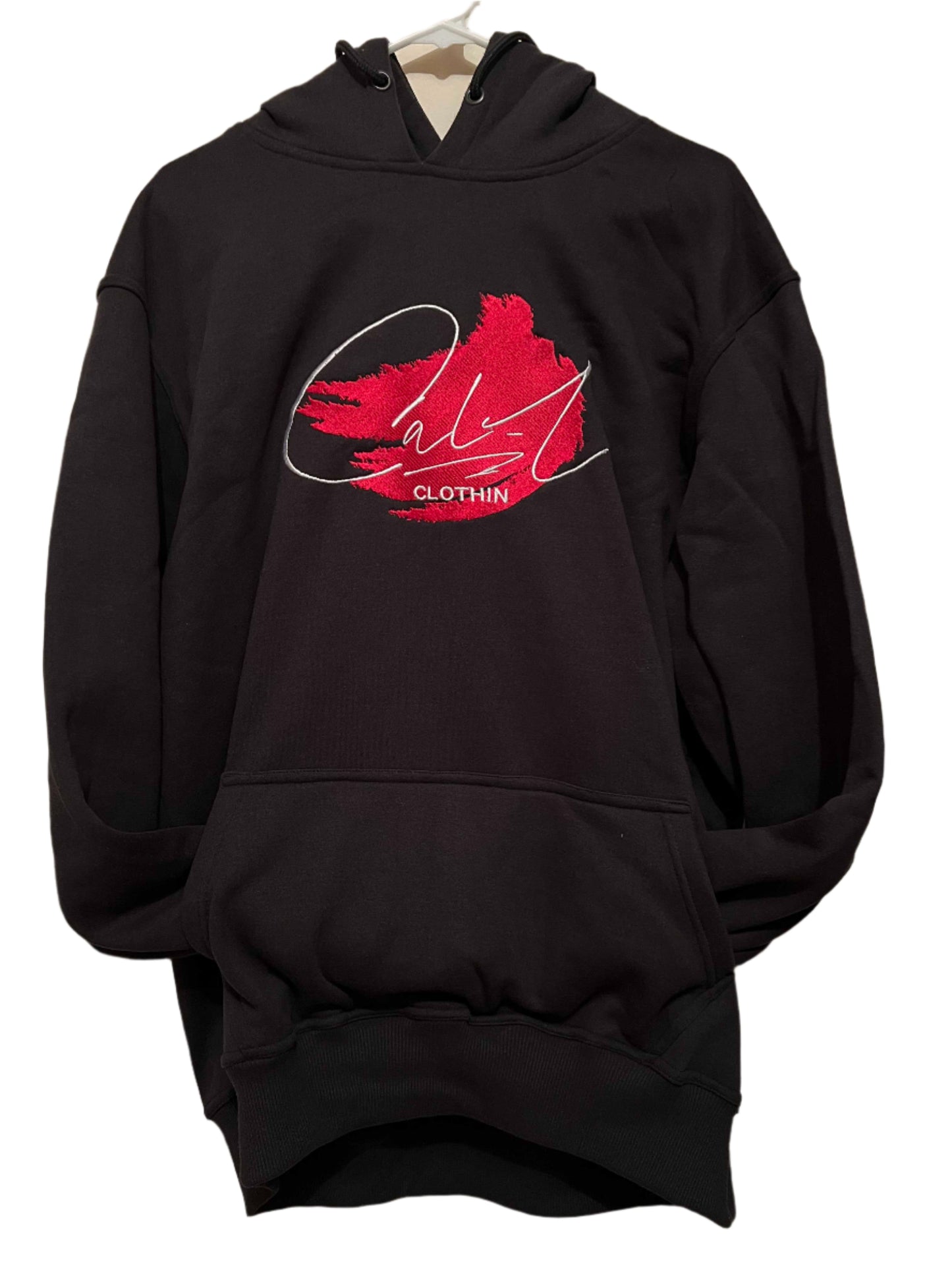 Cal-L Tracksuite (Black With Red Print)